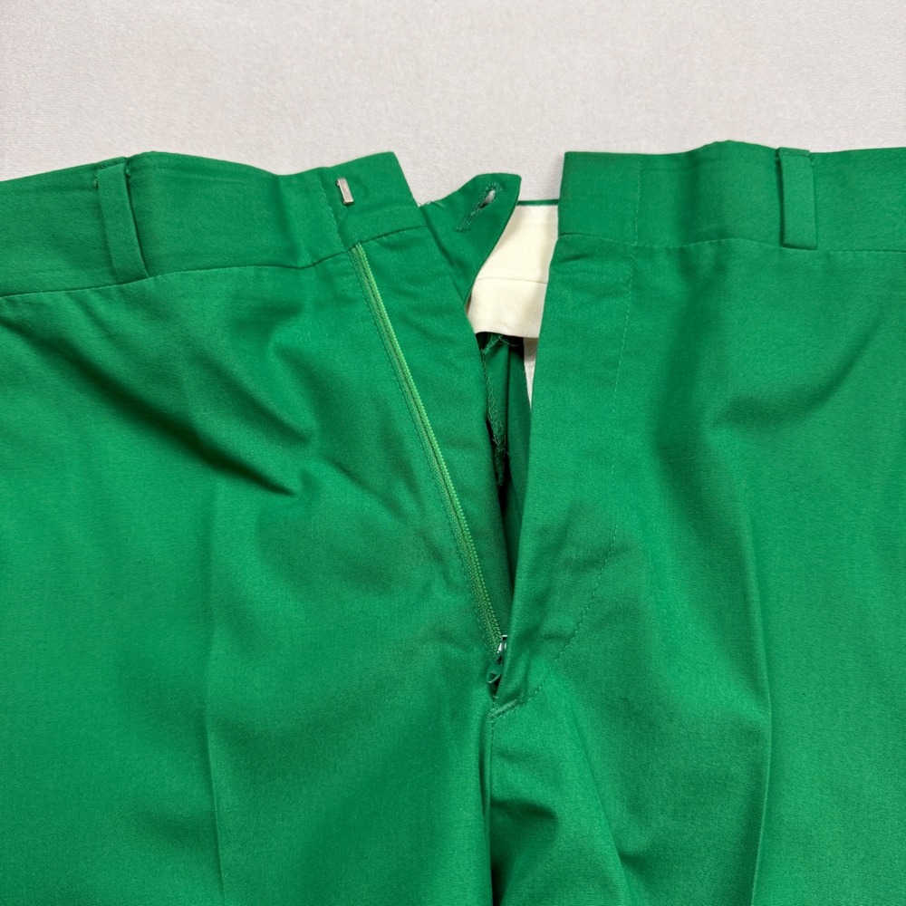 VTG 70's LL Bean Mens Kelly Green Cuffed Ivy League Golf USA Clergy Estate Find - Picture 9 of 11